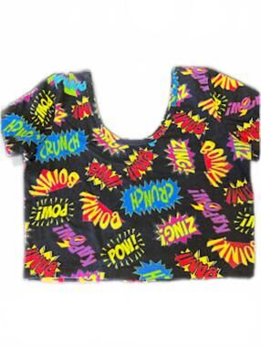 Comic Print Crop Top